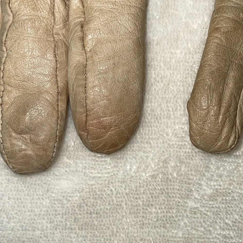 3 for $25! Antonio Murolo vintage Cream Leather Gloves‎